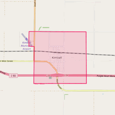 Map of Kimball