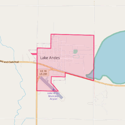 Map of Lake Andes