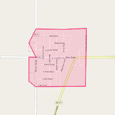 Map of Langford