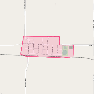 Map of Lesterville