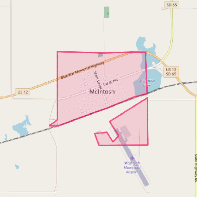 Map of McIntosh