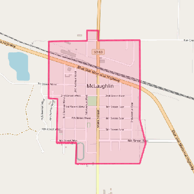 Map of McLaughlin
