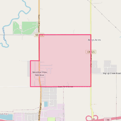 Map of Meadow View Addition