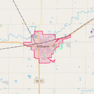 Map of Milbank
