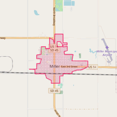 Map of Miller