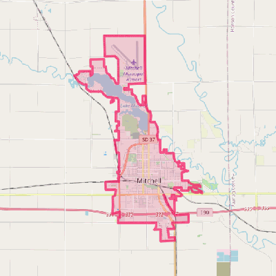 Map of Mitchell