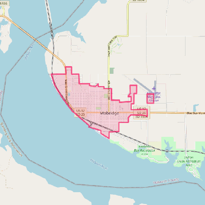 Map of Mobridge