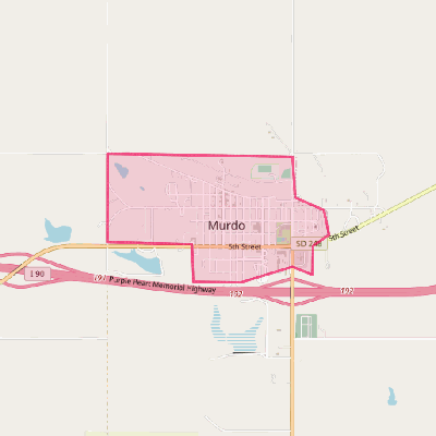 Map of Murdo