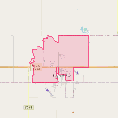 Map of North Eagle Butte