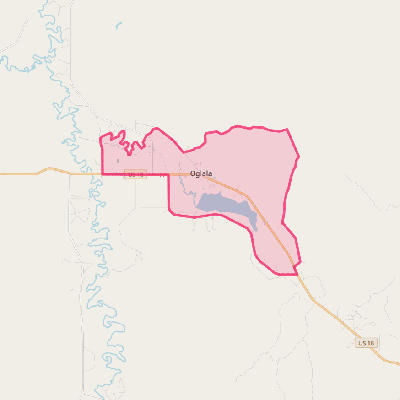 Map of Oglala