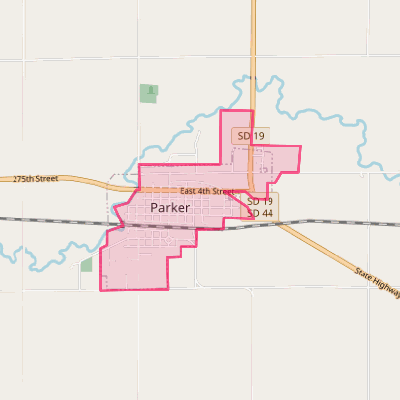 Map of Parker