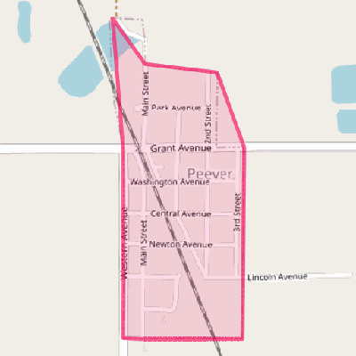 Map of Peever