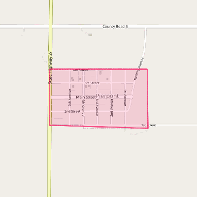 Map of Pierpont