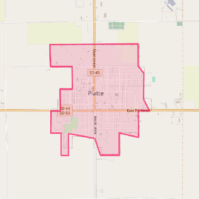 Map of Platte