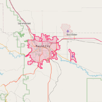 Map of Rapid City