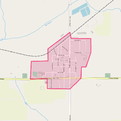 Map of Rosholt