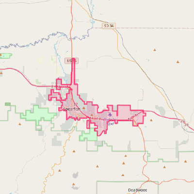 Map of Spearfish