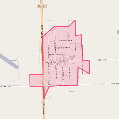 Map of Stickney