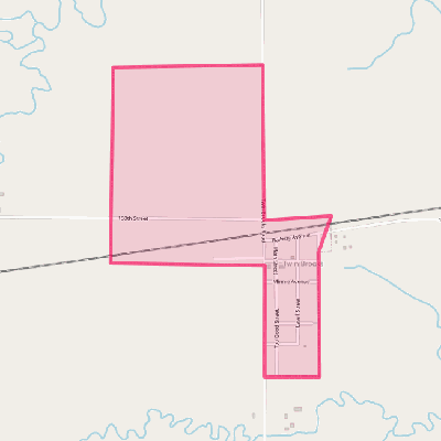 Map of Twin Brooks