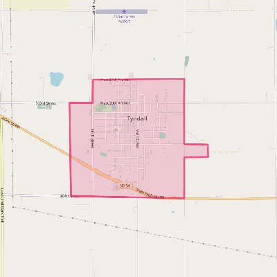 Map of Tyndall