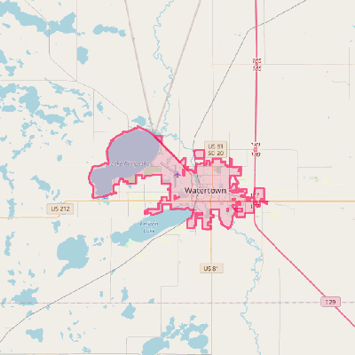 Map of Watertown