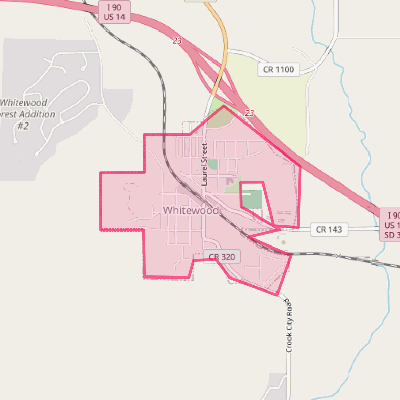 Map of Whitewood