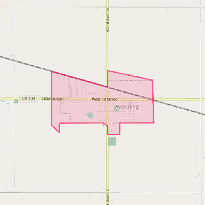 Map of Worthing