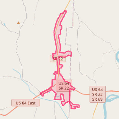 Map of Adamsville