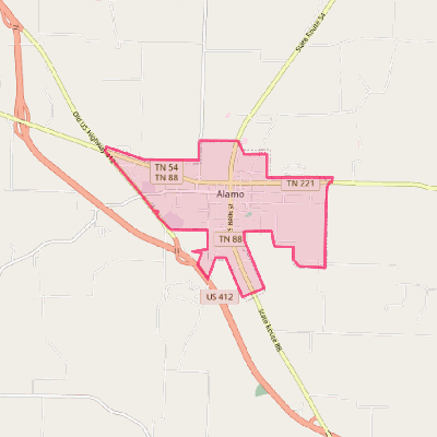 Map of Alamo