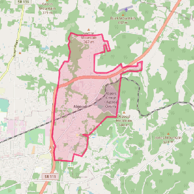 Map of Algood