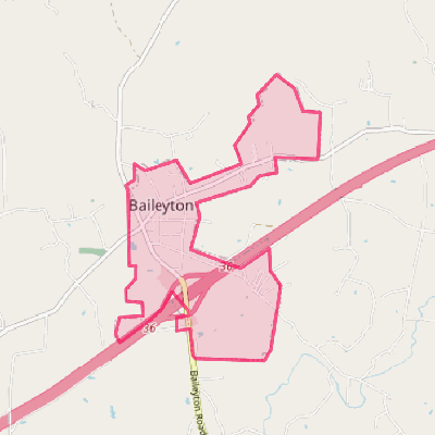 Map of Baileyton