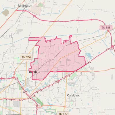 Map of Bartlett