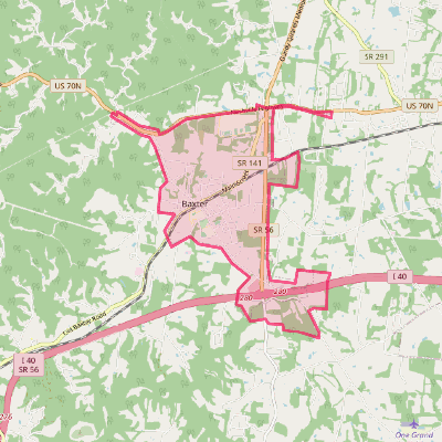 Map of Baxter