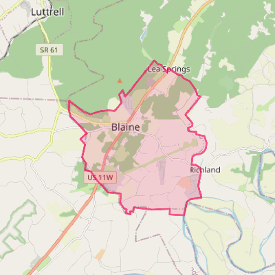 Map of Blaine