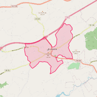 Map of Blountville