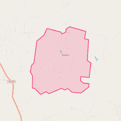 Map of Bowman