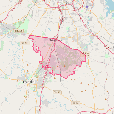 Map of Brentwood
