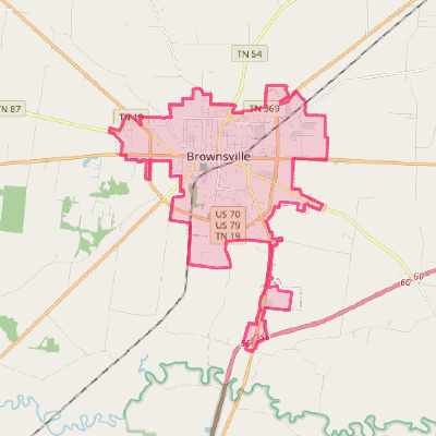 Map of Brownsville