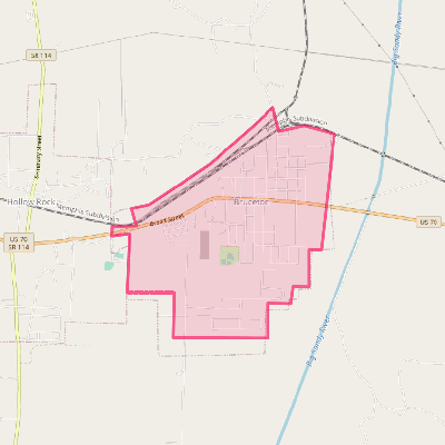 Map of Bruceton