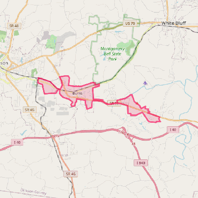 Map of Burns