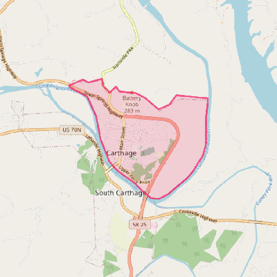 Map of Carthage