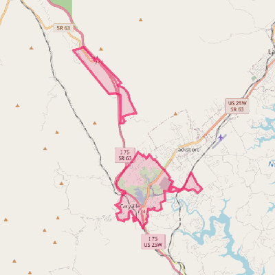 Map of Caryville