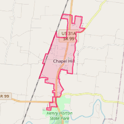 Map of Chapel Hill