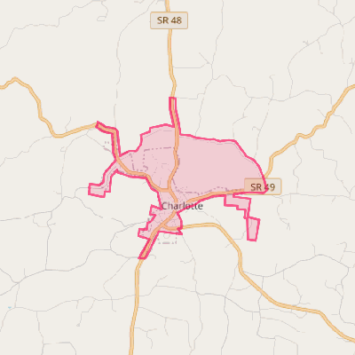 Map of Charlotte