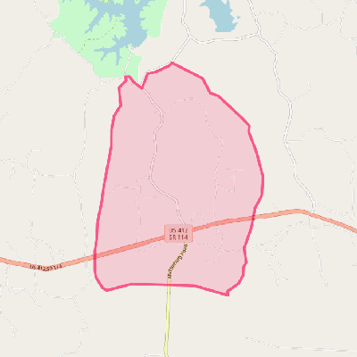 Map of Chesterfield