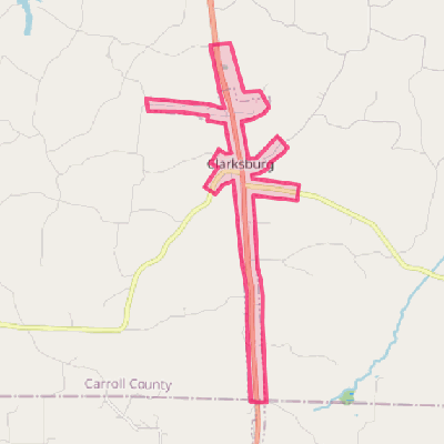 Map of Clarksburg