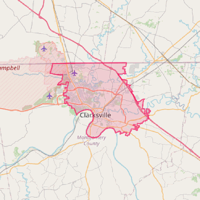 Map of Clarksville