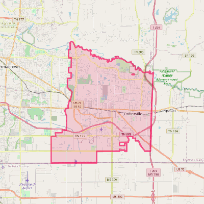 Map of Collierville
