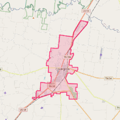 Map of Covington