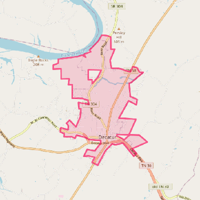 Map of Decatur